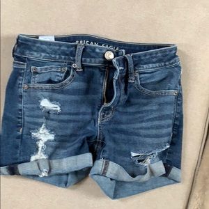 AE Cuffed Jean Shorts